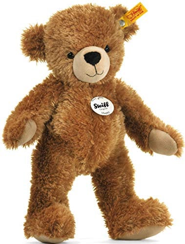 Steiff Kuscheltier Happy Teddybär, Süßes Stofftier mit Kunststoffaugen, Kinder, Jungen & Mädchen, Soft Cuddly Friends, Plüschtier 40 cm, Braun, 012617