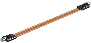 Goobay 67244 Câble Passe Fenêtre SAT, Extrêmement Plat de 0.3mm