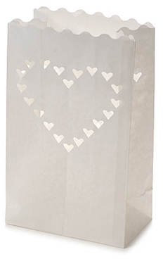 Lichttüten Luminaria Liebe 26x15,3x9cm, 10 Stück