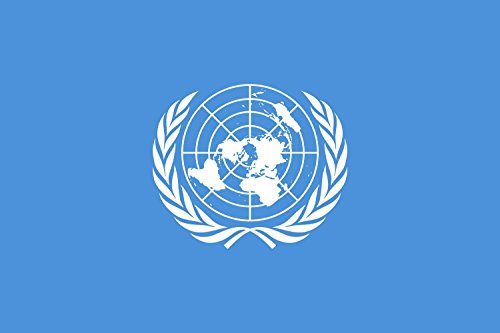 DIPLOMAT Flagge Vereinten Nationen, UN, UNO | Querformat Fahne | 0.06m² | 20x30cm für Flags Autofahnen