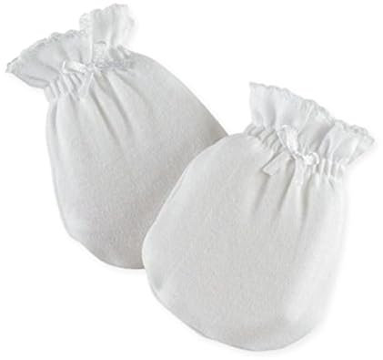 Trois kilos sept Gant/Moufle Coton Uni Blanc