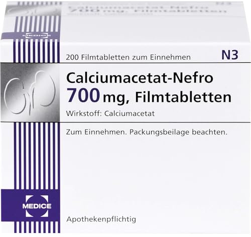 CALCIUMACETAT NEFRO 700 mg Filmtabletten 200 St