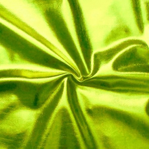 STOFFKONTOR Stretch Folienjersey Jersey Stoff Meterware, Lind-Grün