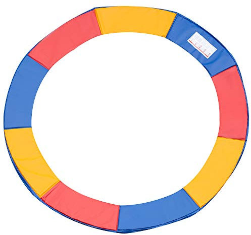 HOMCOM Cubierta de Protección Acolchada Borde de Seguridad para Trampolines Cama Elástica con Diámetro Ø305 cm Multicolor