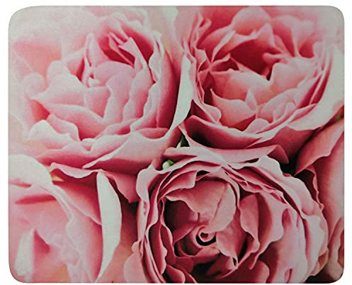 Mouse Pad Pink Roses 36230 Oblong Shaped Mouse Mat Design Natural Eco Rubber Durable Computer Desk Stationery Accessories Mouse Pads for Gift