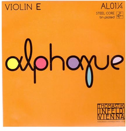 Thomastik single string for violin ALPHAYUE 1/4, scale length 260mm/10.2 steel core - E-string tin-plated steel