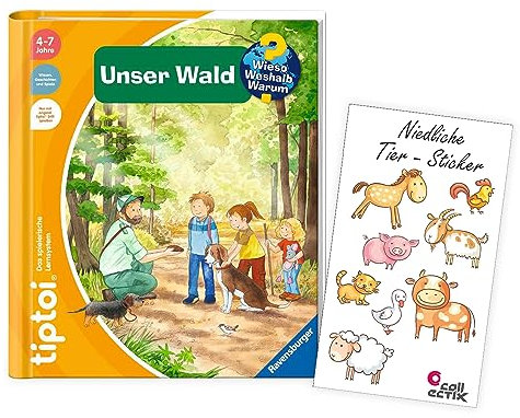 Ravensburger tiptoi ® Buch - Komm mit in den Wald + Tier-Sticker