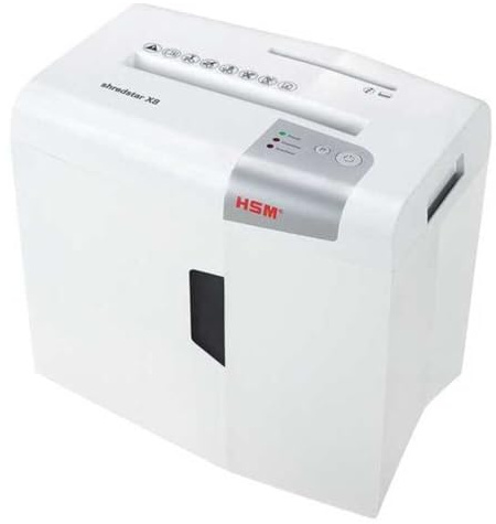 HSM shredstar X8, 8-Sheet, Cross-Cut, 4.8-Gallon Capacity Paper Shredder with Separate CD Slot, White | HSM1044W