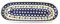 Polnische Keramik Schlank oval Baguette, Cracker, Olive Tablett; 27,9 x 10,2 x 2,5 cm