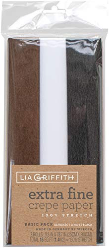 Lia Griffith LG11030 Krepppapier, 3 Stück, Basic, Einheitsgröße