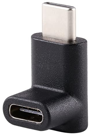 Chenyang Winkeladapter / Verlängerung zum Anschluss von USB 3.1 (Typ C)-Steckern, 90°-Winkelung, kompatibel zu Laptops und Smartphones