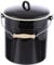 Karl Krüger M10TR Mülleimer Serie Triest, 10 Liter, Emaille, 10 liters, Schwarz