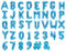 DaLoKu Folienballon Buchstaben Zahl 35cm Luftballon Geburtstag Hochzeit Babyparty Silvester Dekoration, Farbe: Blau, Größe: Buchstabe - M