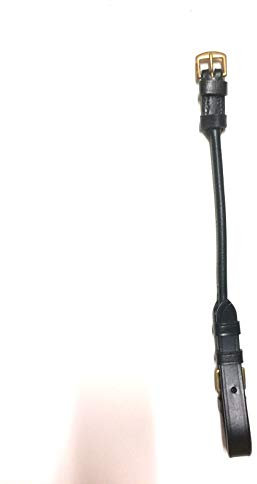 s 2 Backenstücke schwarz Goldfarbene Schnallen aus rundgenähtem Leder (Vollblut)