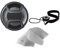 Digital Nc Tappo per Obiettivo Canon VIXIA HF G50 con Presa Centrale (58 mm) + Supporto per Tappo per Obiettivo + Panno per la Pulizia in Microfibra Nw Direct.