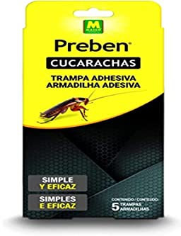TRAMPA ADHESIVA CUCARACHAS 2 UNID PREBEN 231608 MASSÓ