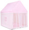 GOPLUS Kinderzelt mit waschbarer Matte, Spielzelt für Mädchen & Jungen, Indoor & Outdoor, Konstruktion aus Massivholz, großer Raum, Geschenk für Kinder zum Geburtstag, Weihnachten (Rosa)