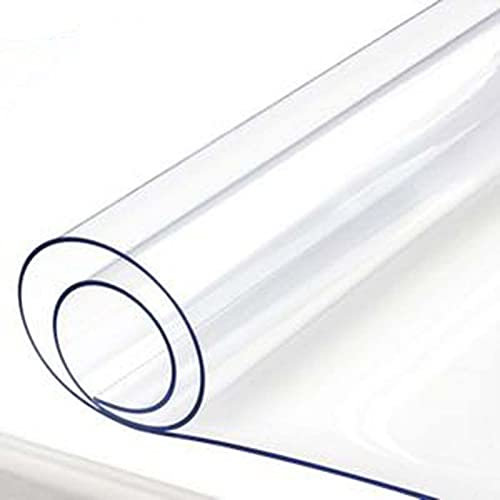 FOGUO Lona Transparente Impermeable 3x6m, Lona de Proteccion Transparente, Lona Transparente Ojales, Resistente a La Intemperie, para Muebles, Jardín, Piscina