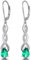Damen Ohrringe Hängend Infinity Hängende Ohrringe Silber Unendlichkeit Ohrhänger 928 Sterlingsilber Modeschmuck
