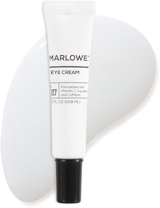 MARLOWE. No. 127 Mens Eye Cream with Vitamin C, Caffeine and Moisturizing Squalane for Puffiness, Wrinkles & Dark Circles, Targeted Under Eye Skin Care, 0.5 FL Oz