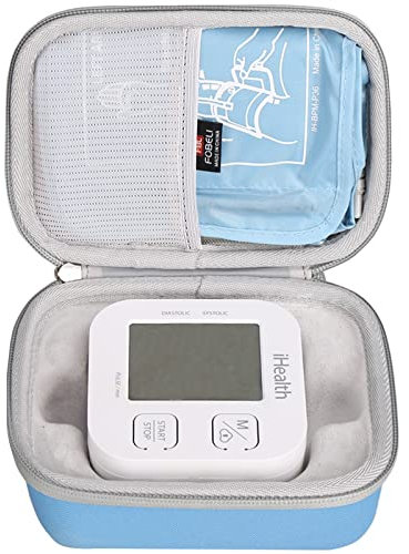 FBLFOBELI Hard Carrying Case Replacement for iHealth Track Smart Upper Arm Blood Pressure Monitor, Bluetooth Blood Pressure Machine Cases,Protective Travel Storage Bag (Case Only)