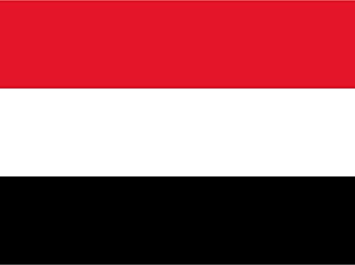 Blechschild 30 x 20 cm National Flagge: Jemen Flag of Yemen - DekoNo7