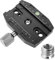 Aupoko QR-90N Plate Compatible with Arca Swiss, 90mm Universal Quick Release Plate Aluminum Alloy Clamp Adapter, 1/4 to 3/8 Compatible with Arca Swiss Ball Head
