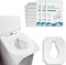 YQBFTC 100 Stk Einweg Toilettenauflagen,Einweg Toilettensitzbezug Toilette Auflage WC-Sitz Matte Toilettenpapier Pad für Reisen,öffentliche Toilette,Einkaufszentren,Krankenhaus, Büro,Einzeln Verpackt