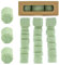 Nastro Chiffon 19,2M 3 Rotoli Nastro Decorativo Ampio 3,8cm x 6,4M Tulle Nastro Raso Nastri per Pacchi Regalo per Matrimoni,Decorazioni,Inviti,Pacchetti Regalo e Fai Da Te (Verde Salvia)