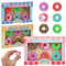 18 Stück Donut Radiergummi, Neuheit Kreatives Bunte Lustige TPR, Kinder Kawaii Süße für Geschenk Als Geburtstagsgeschenk Studenten Belohnung