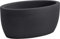 Nicoli TECNOKIT VASO OVALE ELEGANTE ATHENA CM 50 IN RESINA, PER INTERNO ED ESTERNO (ANTRACITE)