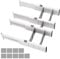 Organisateur Tiroir Separateur Tiroirs Separateur Tiroir Cuisine Organisateur Cuisine Réglable Organisateur de Tiroir À Ressort avec 9 Inserts pour Cuisine Chambre Commode 27 à 44 cm Lot de 4