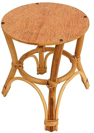 WERTSWF Soporte de la Planta, Soporte de Exhibición de Madera de la Planta del Taburete, Soporte Redondo de la Planta Maceta de Madera Apoya la Planta, Elevador Decorativo Multifuncional