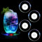 4 Stück Led Untersetzer, Bunt Leuchtende Untersetzer, Led Untersetzer Für Gläser, wasserdichte Leuchtende Acryl Untersetzer Leuchtende Untersetzer LED für Flaschen Partys Bar Hochzeiten