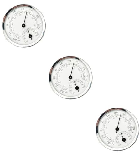 BESPORTBLE Termometro Per Esterno 3 Pz Termometro Domestico Termometro Esterno Termostati Per La Casa Camera Mini Igrometro Termometro Del Termometro Da Digitale Termostato Lente Orologio