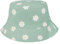 Eigso Daisy Print Baumwolle Grün Eimer Hut für Frauen Männer Unisex Classic 90s Baumwolle Angeln Sonnenhut für Frau Mann