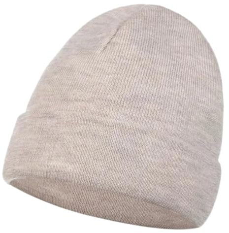 ANDER Winter Mütze Damen Merinowolle 100% - Warme Beanie Damen - Merino Wintermütze in Universelle Größe - Bequeme und Angenehm Anzufassen - Größe 58