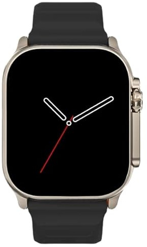 JINSHANGZI HK10 Ultra 3 AMOLED Gen5 2024 Smart Watch Men Women ChatGPT Local Album Compass Gravity Sensing 3D Menu Smartwatch HK9 Upgraded (Black Strap)