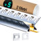 5 x LED Aluminium eckprofil 2m (12m) Led Profil 45 Grad Led Trockenbau Profil für als 9 mm Led Streifen/Led Leisten/Led Profil, with Milchig Weißer Abdeckung Endkappen - 2000 x 46,27 x 23,24 mm