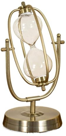 sablier， Sablier vide sablier fait maison étude créative salon bureau décoration de bureau auto-installé qui peut être rempli de sable(12x24cm)