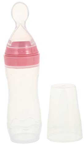 SECFOU Bottle Esslöffel Babybrei Flasche Mit 120ml Fassungsvermögen Ideal Für Die ühelose Fütterung Von Kleinkindern Und Babys