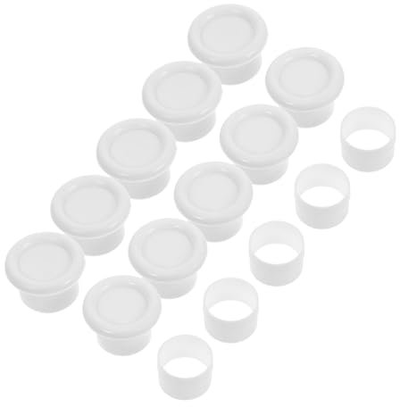 MAGICLULU 5sätze Gardinenstangen Endkappen Kunststoff Antirutsch Endstück Für Gardinenstange Klemmend Ohne Bohren Für Kleiderstangen Duschstangen Fensterstangen