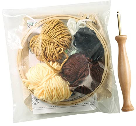 DIYEAH Stickmaterialien Handgemacht Kreative Stickbedarf-accessoires Einzigartiges Diy-zubehör Handgemachtes Kunsthandwerk Zum Dekorieren Verwendung Mit Stanznadel Löwenmuster