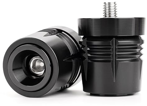 Motorrad Lenkergriffe Endkappen Lenkerenden Für Z900 Z500 Z750 Z800 Z1000 | Z900 2017-2026 Z900rs Z900se Z500 Z750 Z800 Z1000 Ninja 500 250 300 400 1000sx 1100 SX ZX10R ZX6R Versys650 Zubehör (Schwarz)
