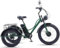 Wasd3Pods Elektrisches Dreirad, 24'' Motorisiertes 7-Gang-Dreirad Für Erwachsene, 750 W, 48 V, 15 Ah, Fat Tire Elektro-Dreirad, LCD-Display + Scheinwerfer, Für Camping-Picknicks,Green