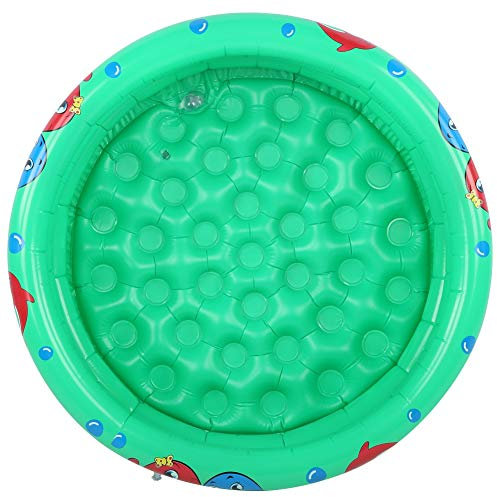EBTOOLS Piscina Gonfiabile Rotonda Portatile per Divertimento Esterno Interno - Piscina per Bambini da 90 Cm per Ragazzi e Ragazze - Design Verde Sicuro e Versatile (Verde 90 cm)