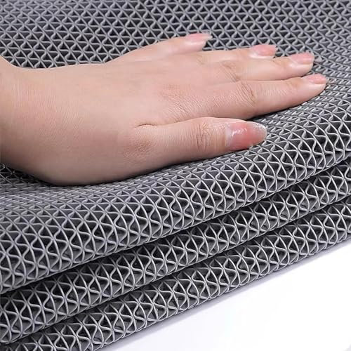 Tapis de sol antidérapant et antibactérien en PVC pour zones humides, saunas et piscines - Épaisseur de 1,4 cm - 1,4 x 6 m