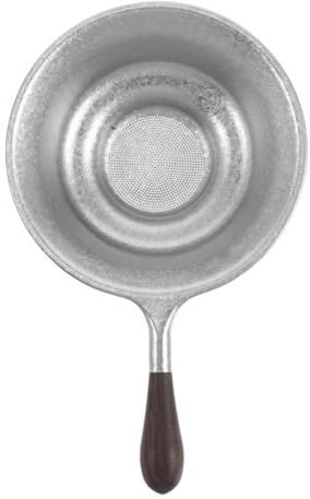 HOMOBABE Titanium Tea Strainer with Ergonomic Handle Fine Mesh Infuser for Loose Leaf Teas Tea Filter for Kitchen Office Use