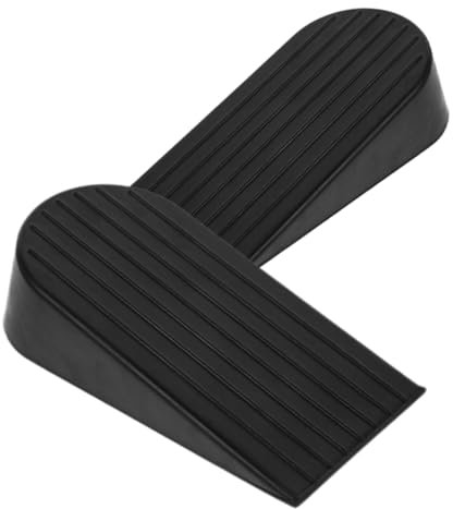 CHILDWEET 2 pièces Cales de Porte Caoutchouc Extra Larges Lot de Butées Robustes pour Garage Entrepôt et Maison Protection pour Lourdes