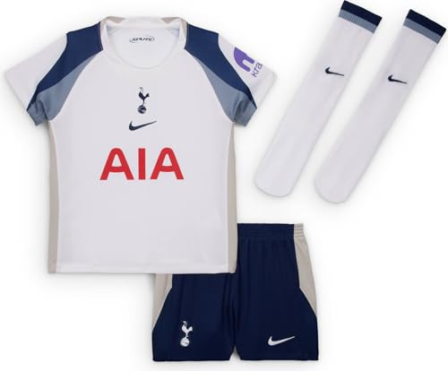 Tottenham Hotspur 2025/26 Stadium Home dreiteiliges Nike Replika-Fußballtrikot-Set für jüngere Kinder, HJ5628